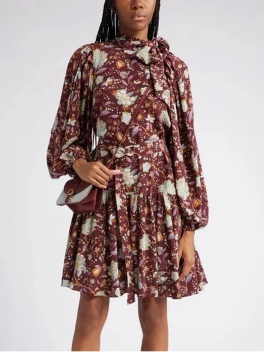 Ulla Johnson Lula floral print silk mini dress